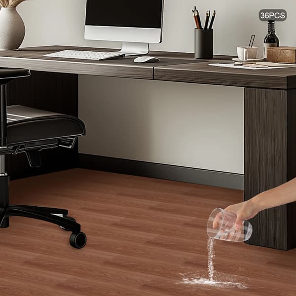 Golvdekaler, Självhäftande, Slitstarkt PVC-material, Kaffe