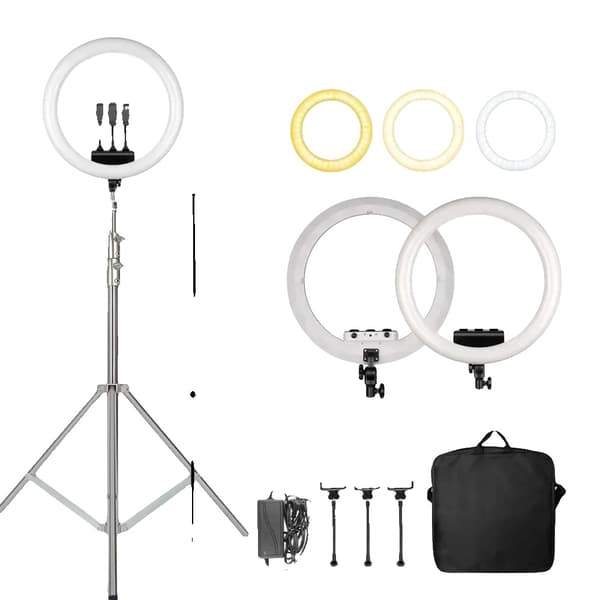 Ringlampa, dimbar, USB-driven,280cm Vit
