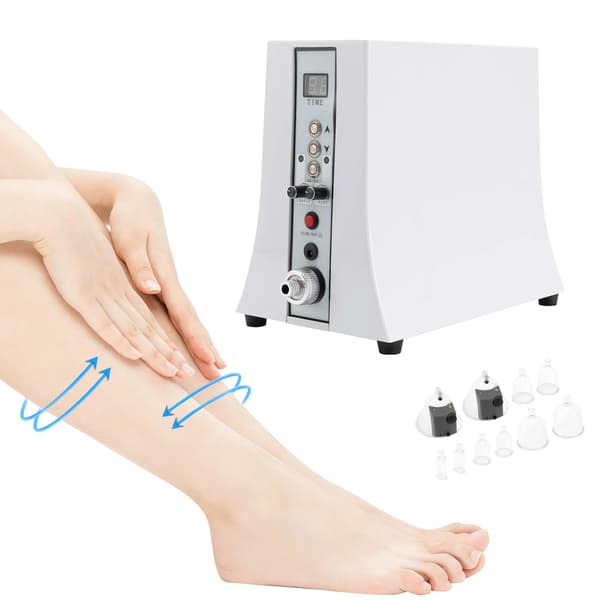 Vakuumterapi Maskine, 32 Kopper, LCD Timer,Hvid
