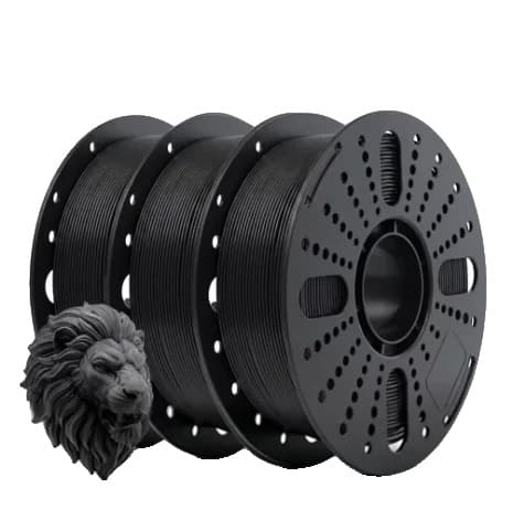 3D-printer filament, 1,75 mm diameter, miljøvenligt materiale,Sort * 3