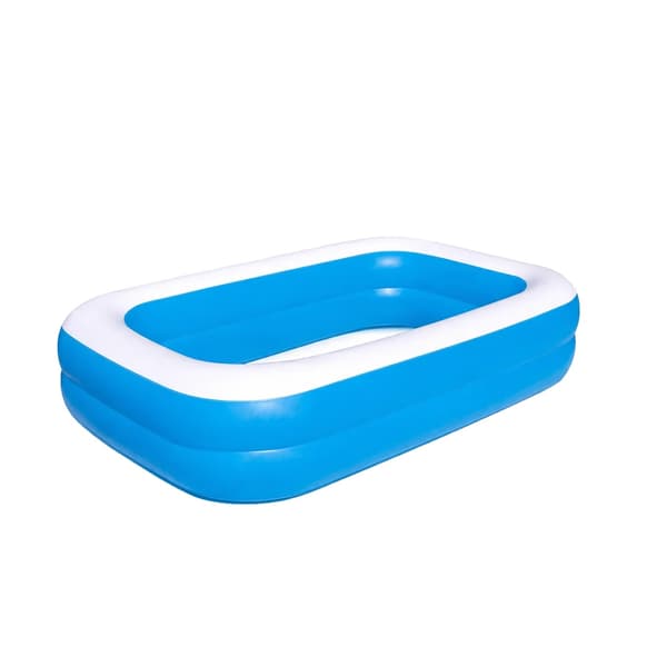 Uppblåsbar Swimmingpool, Hållbart Material, Lätt att Blåsa Upp,Blå