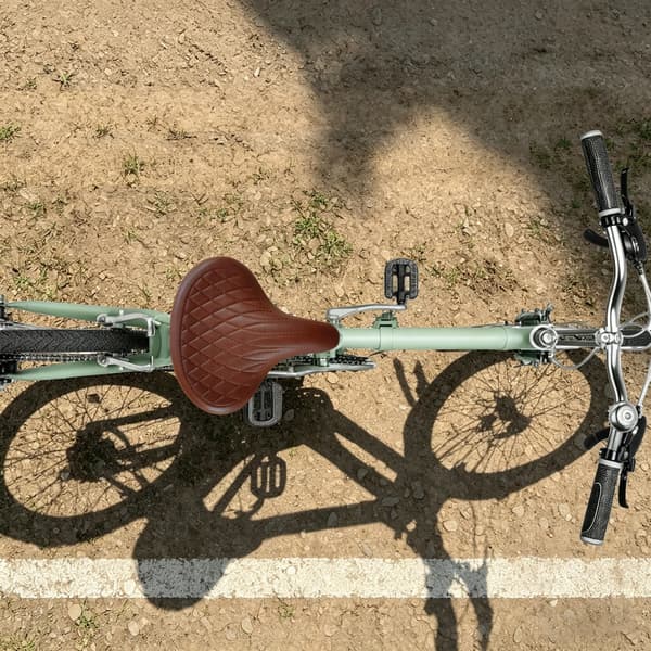 Cykelsæde, Ergonomisk Design, Stødabsorbering,Brun