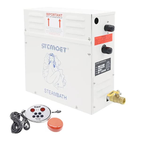 Dampbadgenerator, 6 kW effekt, digitalt kontrolpanel,380V