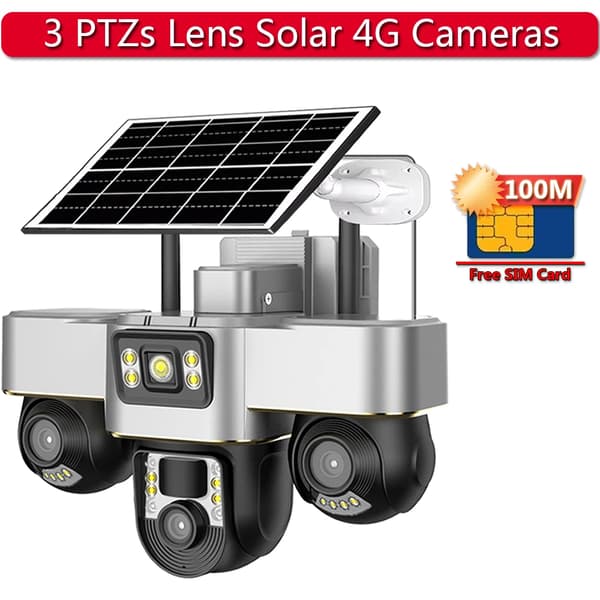 Solkamera, Tri-linsystem, 360° synvinkel,4G Solkamera