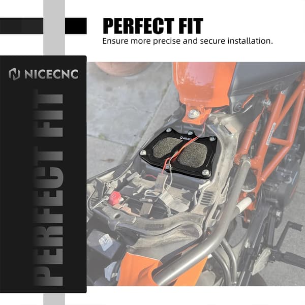 Luftboksdækselkit, Forbedret Luftstrøm, Præcisions CNC Design,Sort