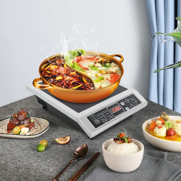 Induktionskogeplade, 8 temperaturindstillinger, 3500W varmeeffekt,sort