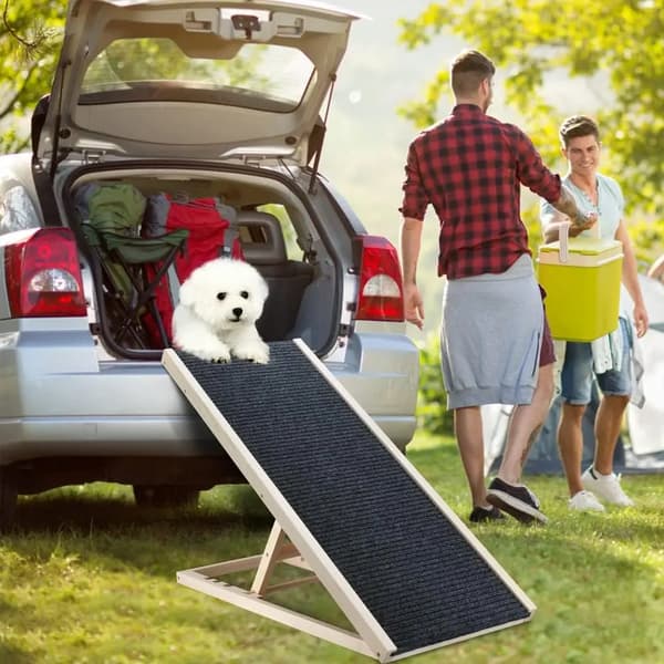 Hund Ramp, Skridsikker Overflade, Sammenklappeligt Design,MULTI