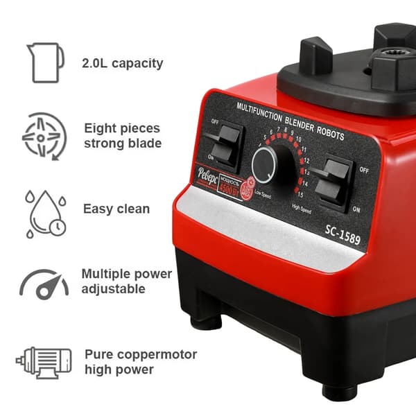 Mixer, 2000W Motor, 2L Kapacitet,2L