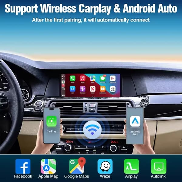 CarPlay och Android Auto Dekoder, Trådlös Anslutning, Stöd för Flera Enheter,För Ford Sync 2