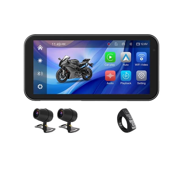 GPS-navigation multimediesystem, vandtæt, Bluetooth-forbindelse,MTF3 CAM