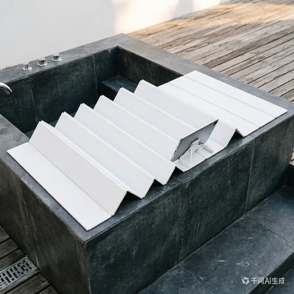 Badekar Dæksel, 160cm x 70cm, Foldbart Design, PVC Materiale, Rektangulær Form, Belastningsevne: 5kg