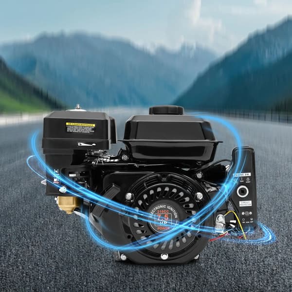 Bensinmotor, 7,5 hk, 210 cc slagvolym,svart