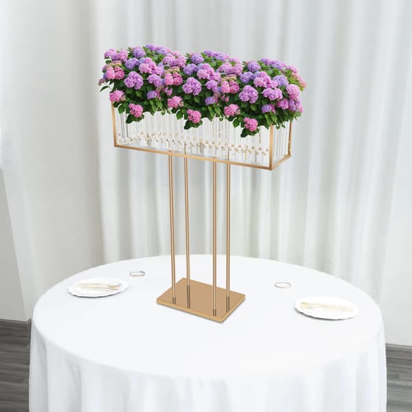 Blomsterstand, Elegant Design, Holdbare Materialer,Guld