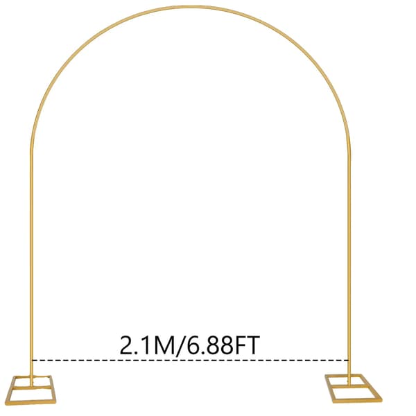 Buegangsstativ, Holdbart Metal, Egnet til Forskellige Begivenheder,2.1*2.4m, Guld
