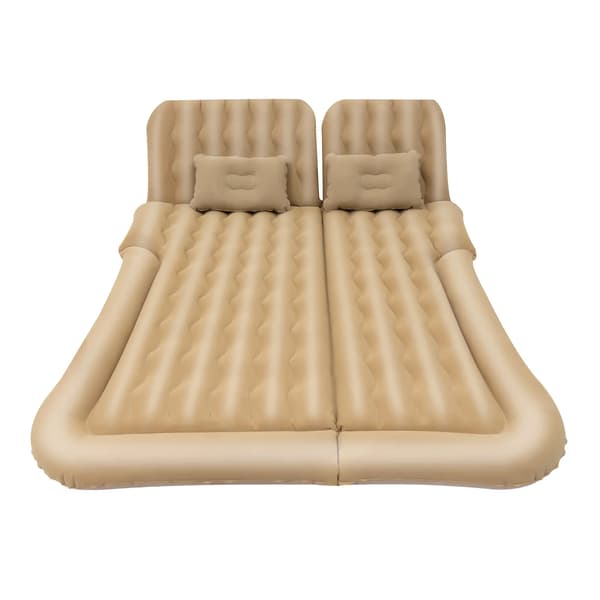 Bil Oppustelig Seng, Ergonomisk Design, Høj Vægtkapacitet,Beige