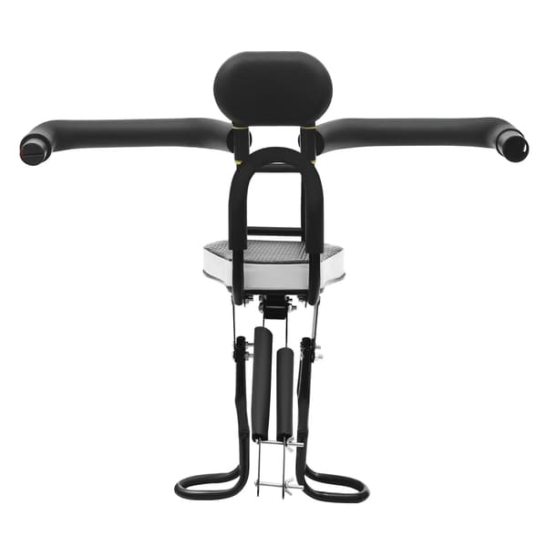 Foran cykelsæde, komfortabel polstring, justerbart design,Sort