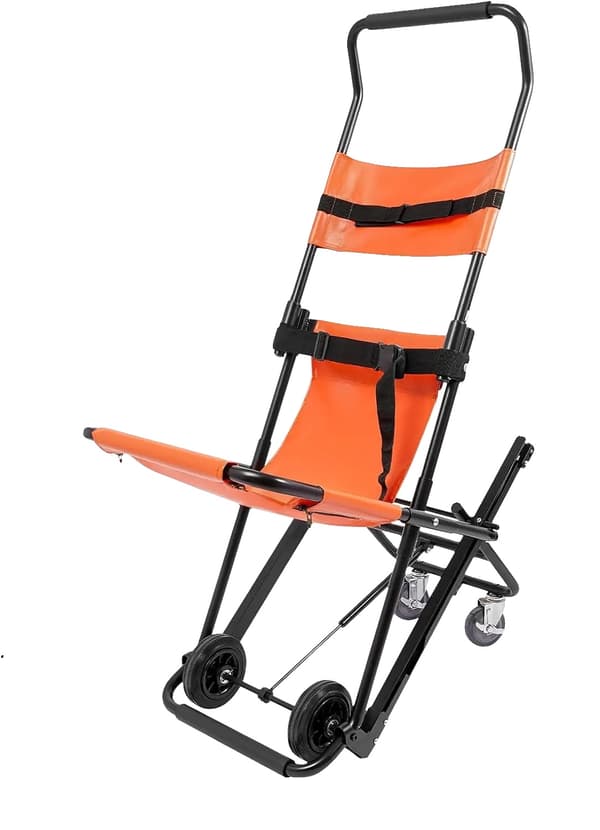Fällstol, 158 kg lastkapacitet, manuell lyftdesign,orange