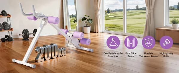 Ab Træner, Justerbar Incline, Kompakt Design,CAB20
