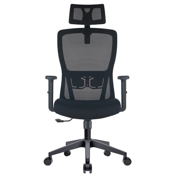 Kontorstol, Ergonomisk Design, Justerbar Højde,sort