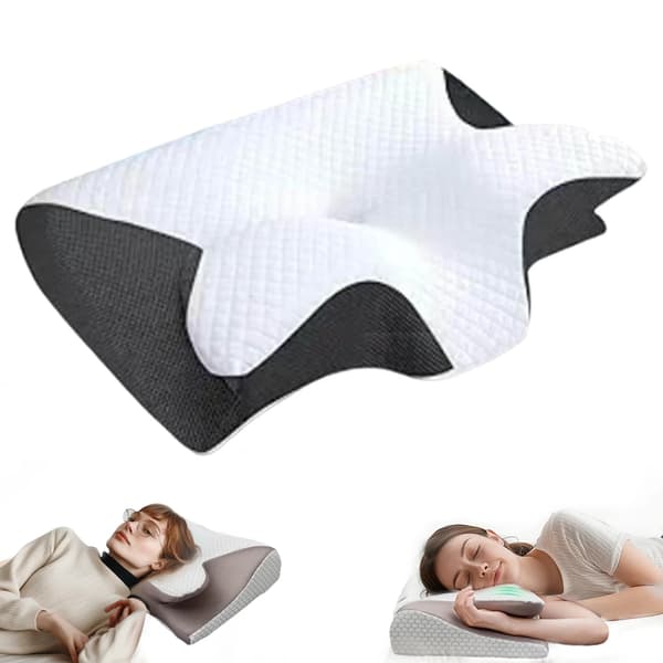 Nackkudde, Ergonomisk Design, Minnesskum Konstruktion,svart