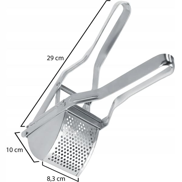 Potatispress, Ergonomisk Design, Mångsidig för Grönsaker,Silver