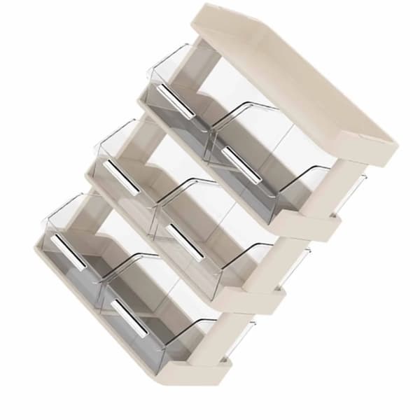 Teebag Organizer, Multilagsopbevaring, Kompakt Skrivebordsløsning,Som billede