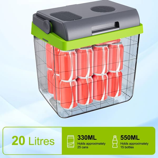 Mini Køleskab, Bærbart Design, Alsidige Strømmuligheder,20L, EU