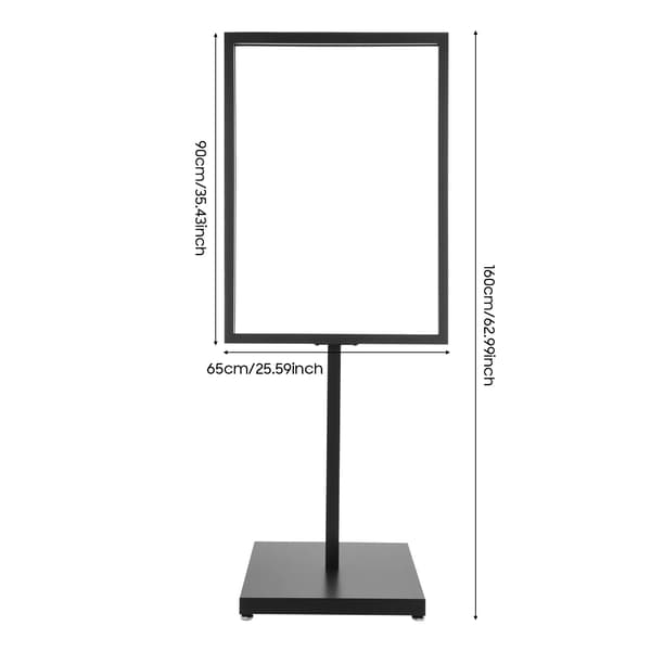 Skyltställ, Hållbart Metall, Modern Design,svart