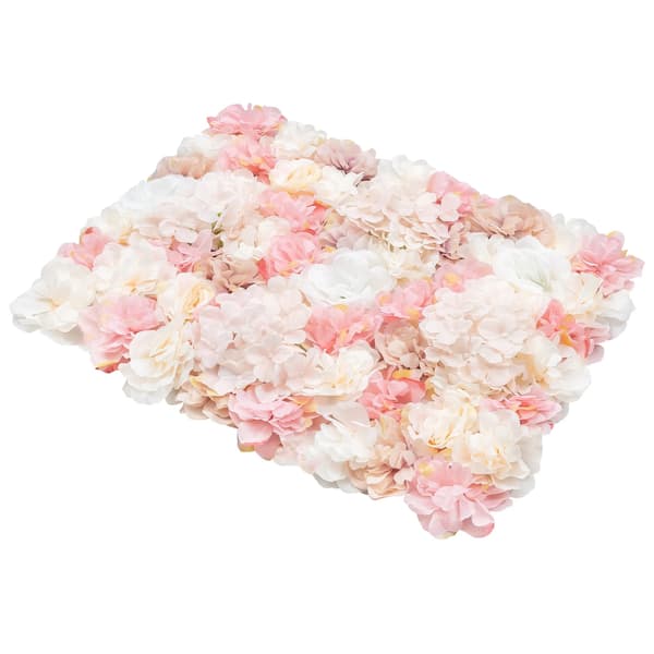 Konstgjord Blomväggspanel, 12 Stycken, Elegant Dekor,Rosa
