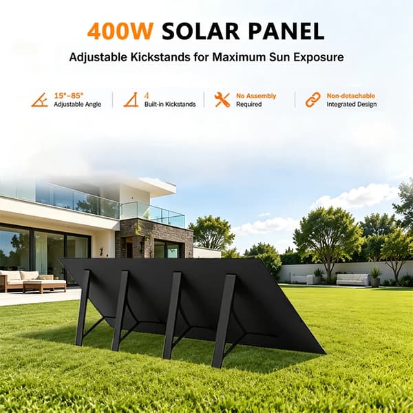 Solpanel, Bærbar, Høj Effektivitet,400w-27.5lbs