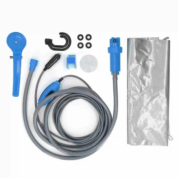 Camping Bruser Kit, Bærbar Design, Fuld Installationspakke,Blå