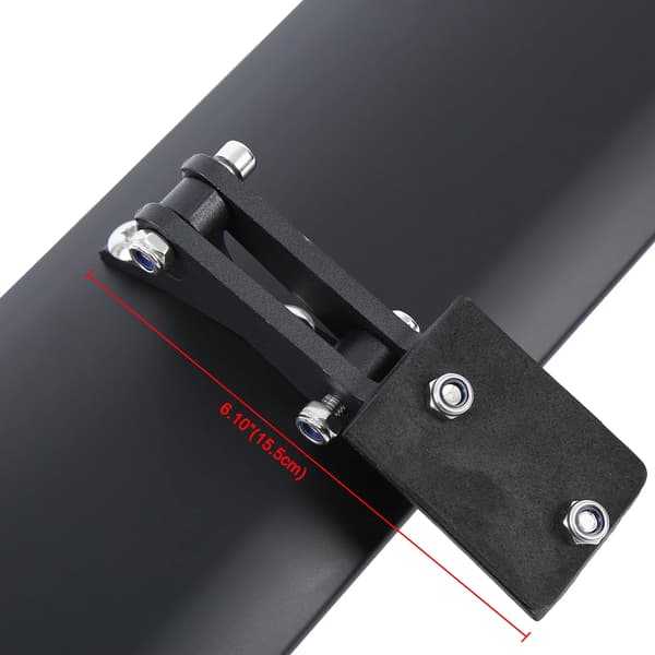 Bagspoiler, Aluminiumkonstruktion, Professionel installation anbefales,sort