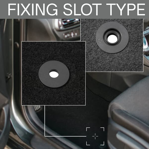 Mats, Syntetisk Fiber, Designet til Ford B-MAX,sort