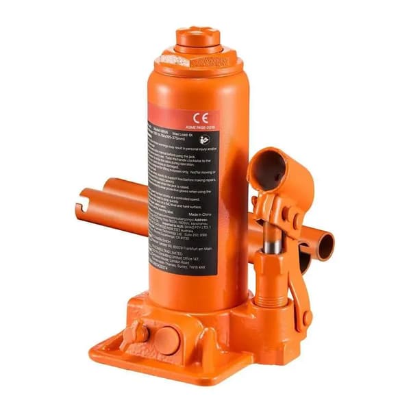 Hydraulisk Flasklyft, 6 Ton Kapacitet, Lyftområde 195-375 mm,orange