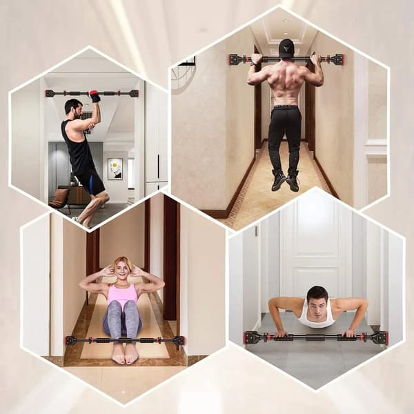 Pull-Up Bar, Justerbar Bredde, Pladsbesparende Design,71-95cm