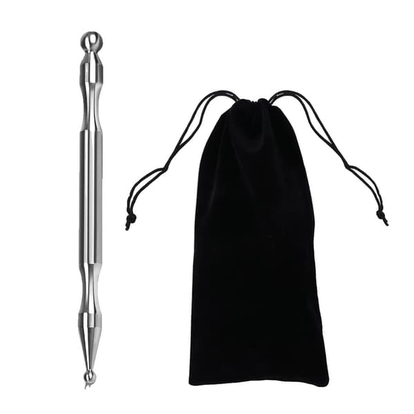 Akupunkturpen, Dobbelt Hoved Design, Rustfrit Stål Materiale,1 pen med taske