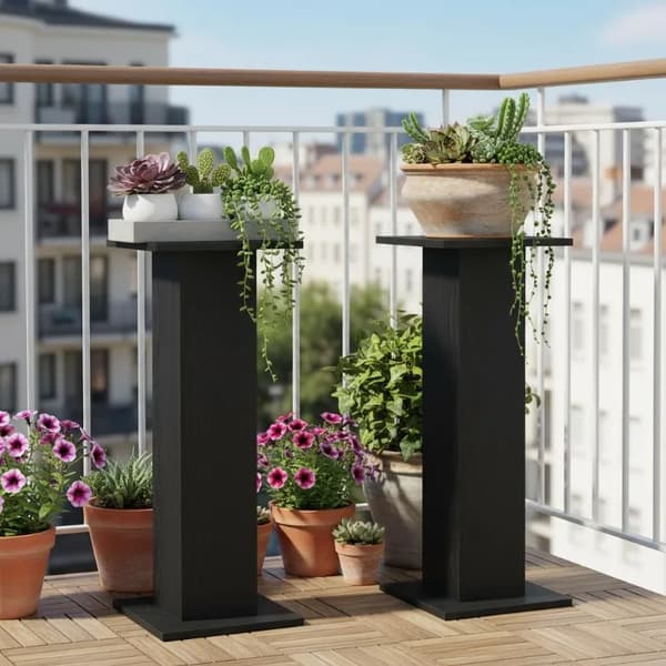 Plantebord, Elegant Træfinish, Nem Samling,hær grøn