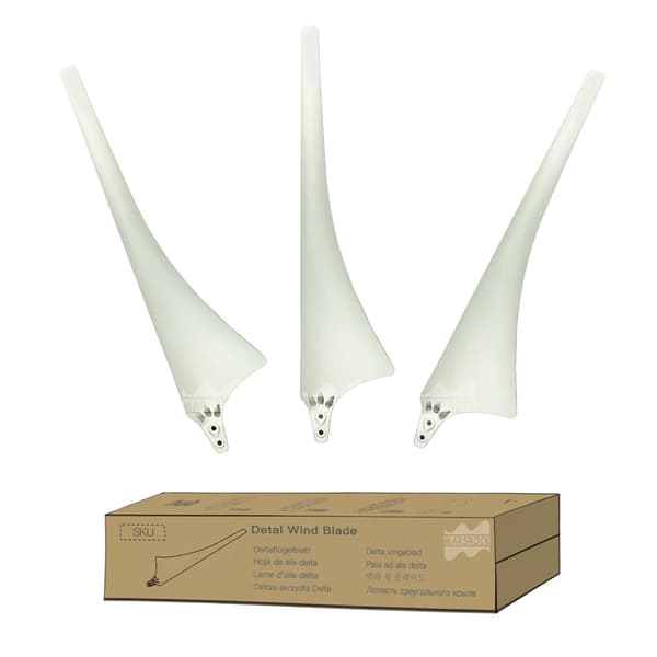 Vindkraftverksblad, Aerodynamisk Design, Hållbara Material,3 Delta Vit