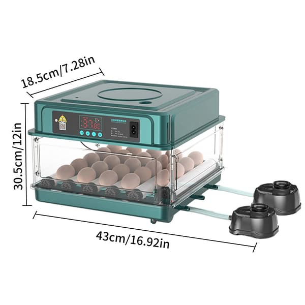 Ägginkubator, Automatisk Vändning, Temperaturkontrollerad,30Ägg