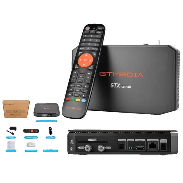 Set Top Box, 4K/8K Stöd, Android 9.0 System,GTX Combo, 100V-240V EU Plug Typ C