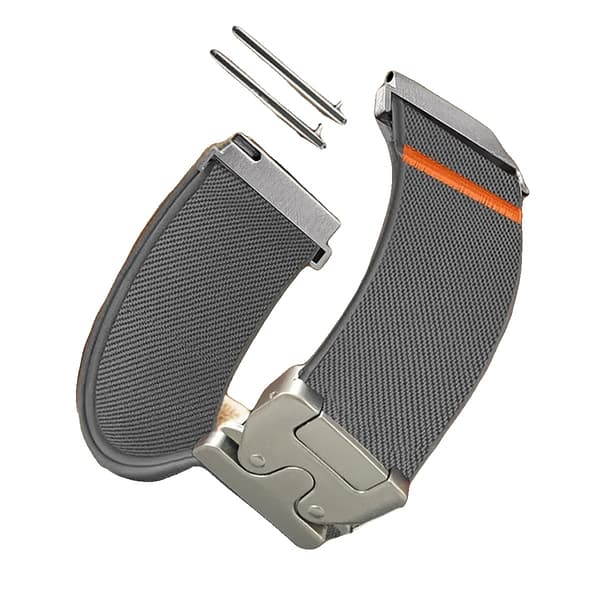Urrem, Elastisk Sløjfe, Sport Design,mørkegrå, 22mm