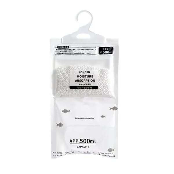 Fugtabsorberposer, 500 ml kapacitet, hængende design,HVID-a, 5PCS