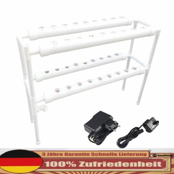 Hydroponiskt växtsystem, 36 växtkapacitet, dubbellagersdesign,VIT