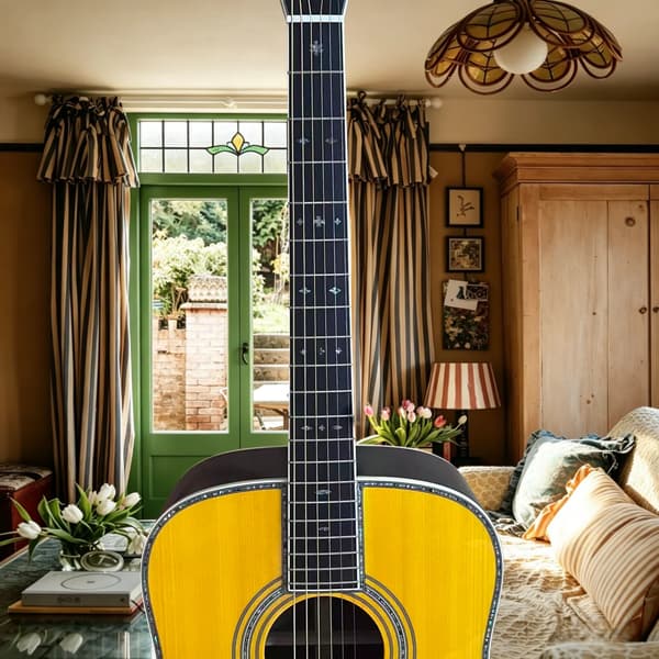 Gitarr, HPL Greppbräda, Picea Asperata Kropp,GUL