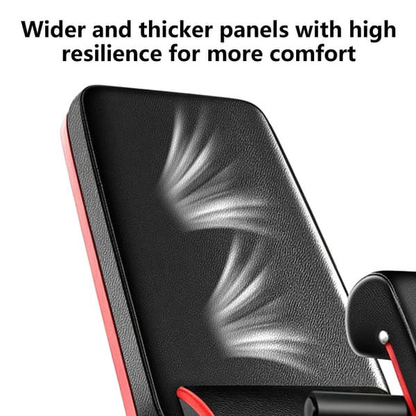 Justeringsbænk, Multifunktionelt Design, Ergonomisk Komfort,sort