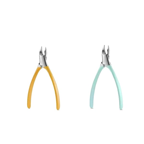 Negleklipper, Rustfrit Stål, Ergonomisk Design,Gul og Blå