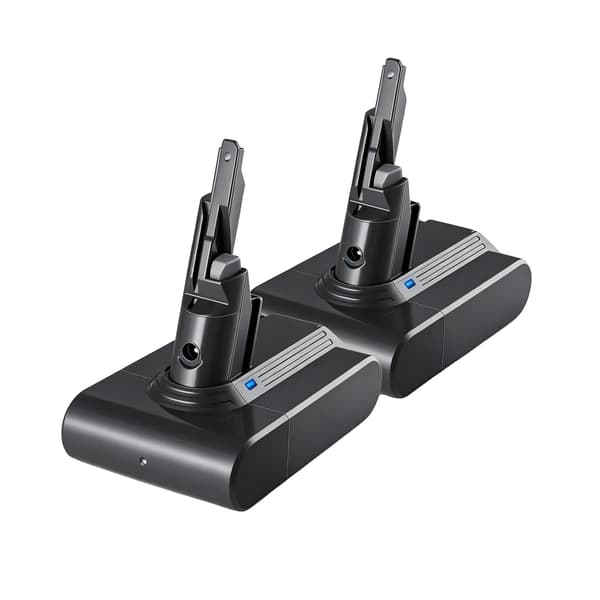 Erstatningsbatteri, højkapacitets lithium-ion, smart BMS-beskyttelse,12800mAH-2PCS