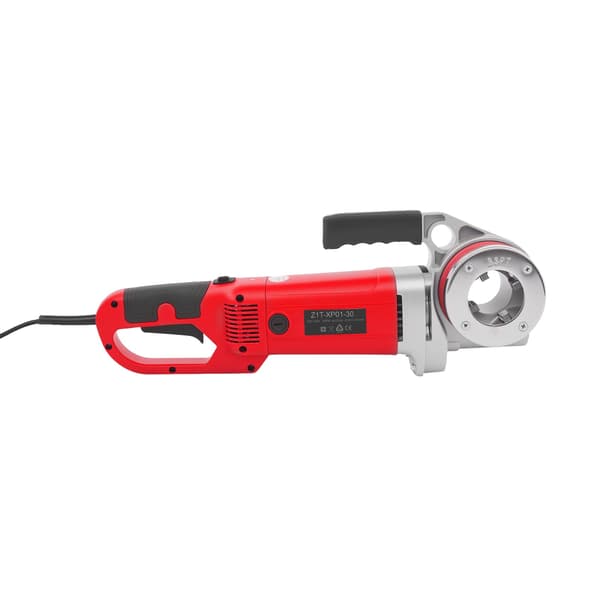 Elektrisk rörgängmaskin, bärbar, effektiv drift,Röd