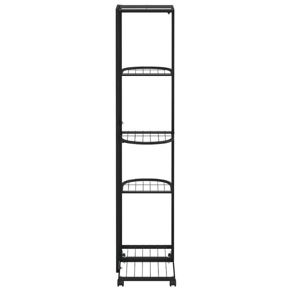 Planter, Multi-Niveau Design, Mobil med Hjul,sort