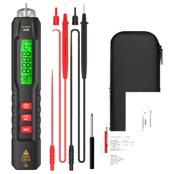 Spänningsdetektor, Penformad Multimeter, Hög Noggrannhet Mätningar,A3X med väska